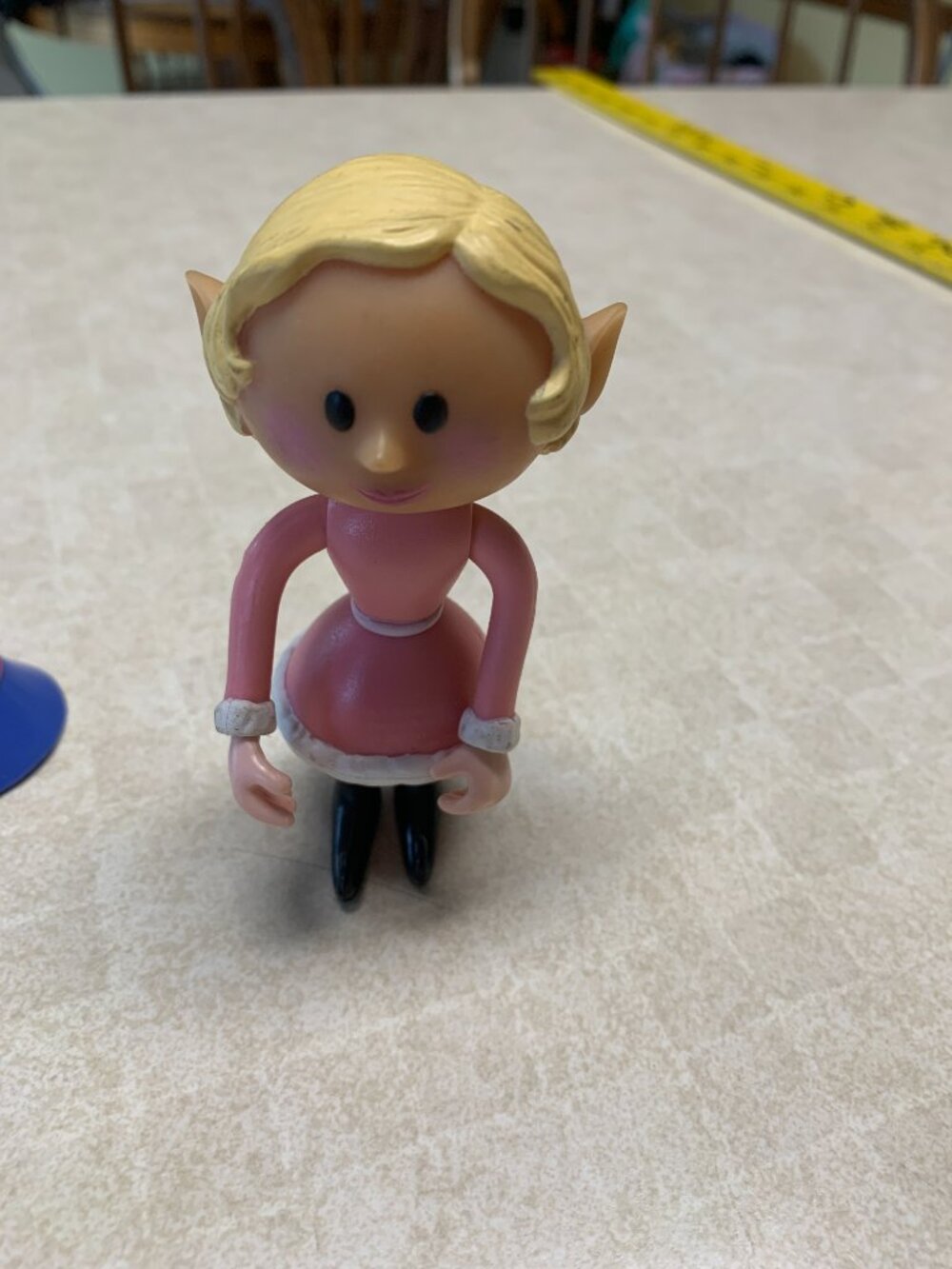 4" GIRL ELF; PINK Outfit - Plastic Figure RUDOLPH Misfits PLAYING MANTIS No Hat